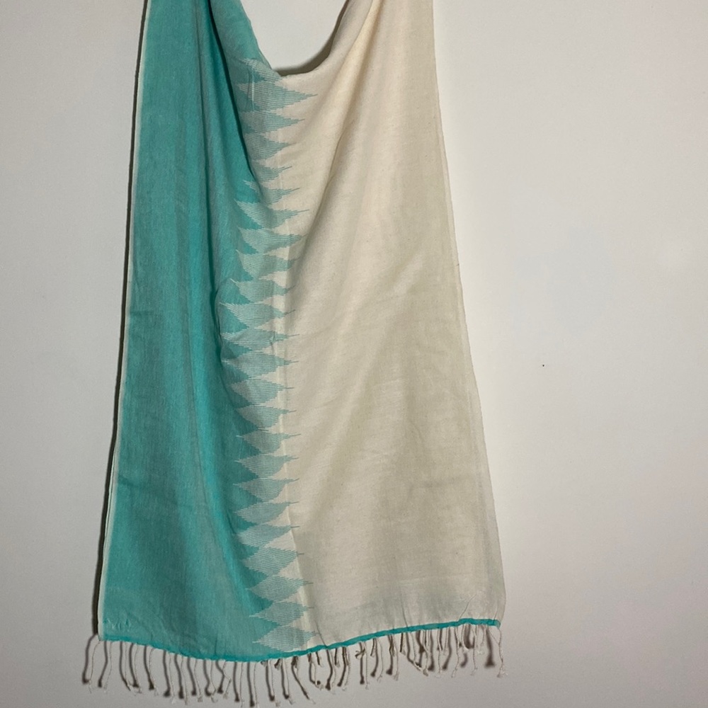 Urban outfitters boho wrap shawl scarf swim cover up sarong woven fringed new